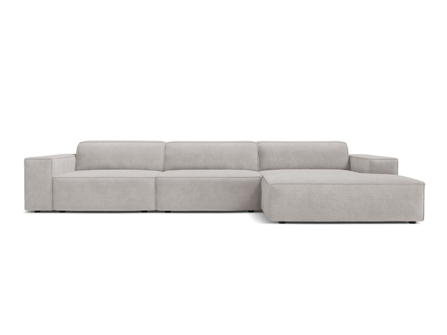 Jodie Modular Corner Sofa, 4 Seats, 284x162 cm — Light Grey / Right