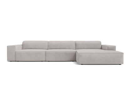 Jodie Modular Corner Sofa, 4 Seats, 284x162 cm — Light Grey / Right