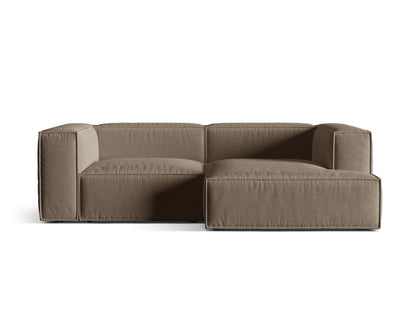 Nuria Modular Corner Sofa, 3 Seats, 252x147 cm — Cappuccino / Right
