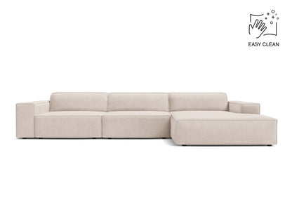 Jodie Modular Corner Sofa, 4 Seats, 284x162 cm — Light Beige / Right
