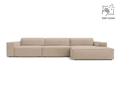 Jodie Modular Corner Sofa, 4 Seats, 284x162 cm — Beige / Right
