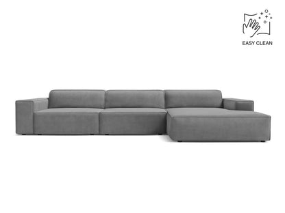 Jodie Modular Corner Sofa, 4 Seats, 284x162 cm — Light Grey / Right
