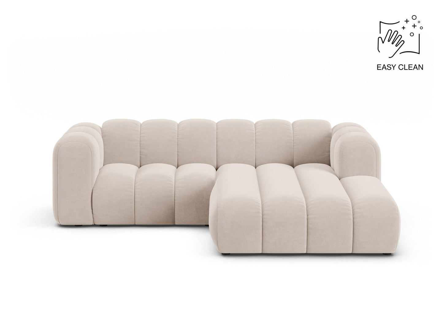 Lupine Modular Corner Sofa, 3 Seats, 230x177 cm — Light Beige / Right