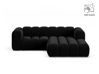 Lupine Modular Corner Sofa, 3 Seats, 230x177 cm — Black / Right