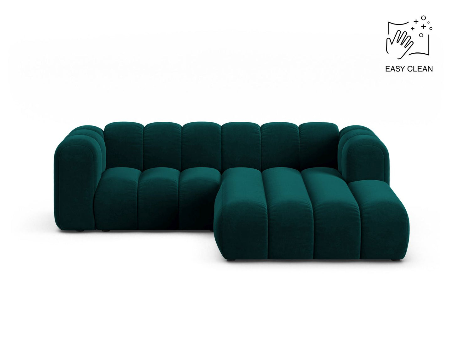 Lupine Modular Corner Sofa, 3 Seats, 230x177 cm — Deep Petrol / Right