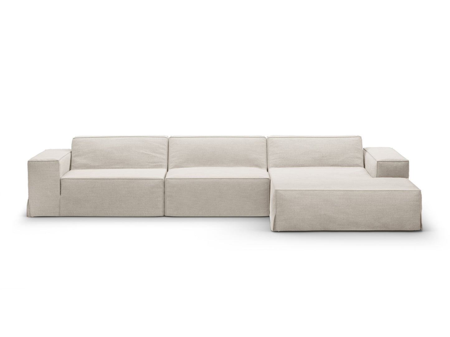 Jodie Modular Corner Sofa, 4 Seats, 284x162 cm — Natural / Right