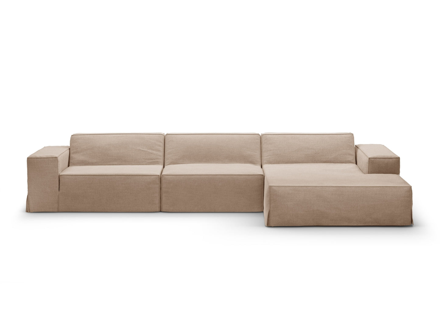 Jodie Modular Corner Sofa, 4 Seats, 284x162 cm — Sand / Right
