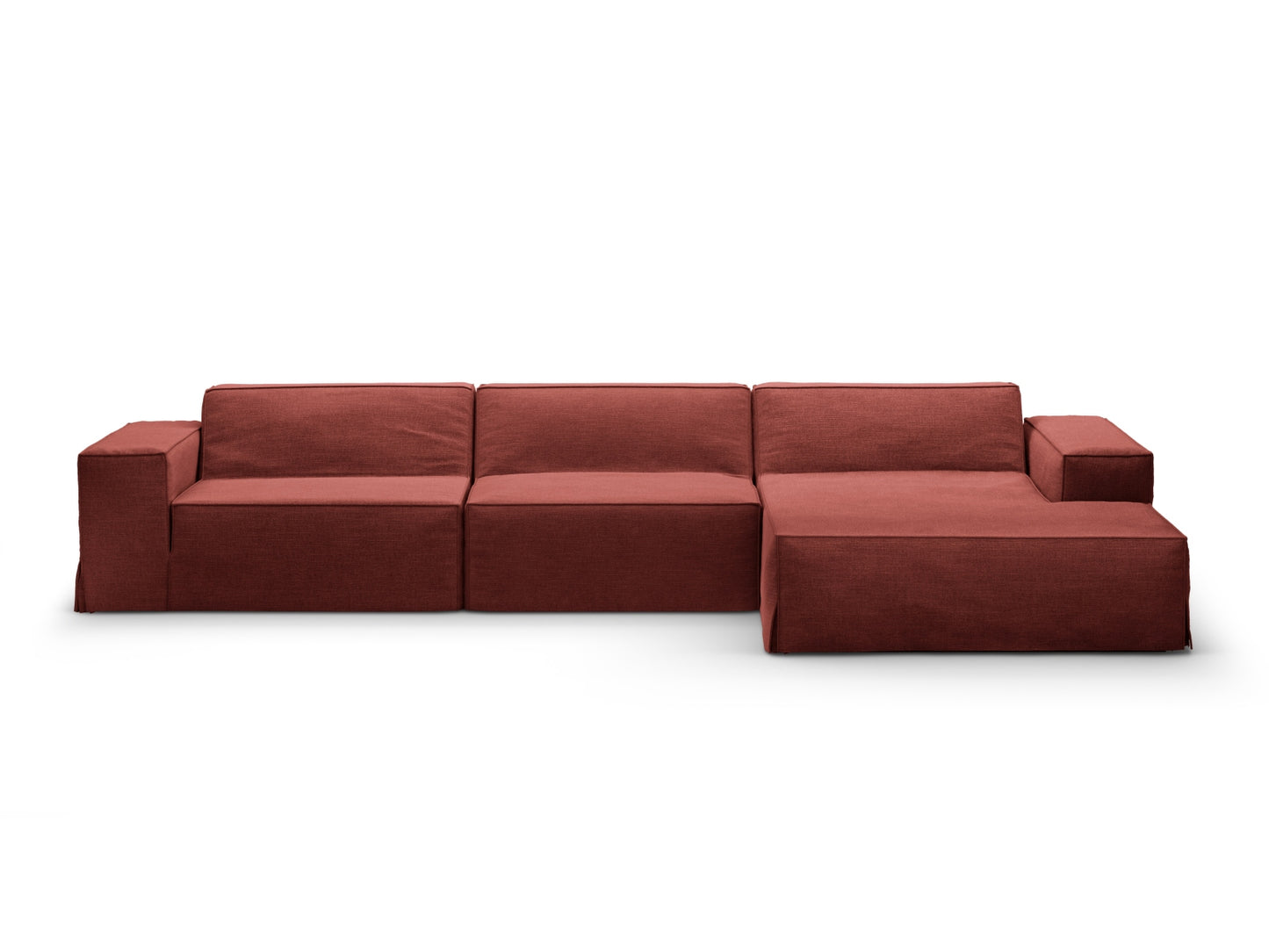 Jodie Modular Corner Sofa, 4 Seats, 284x162 cm — Cherrywood / Right