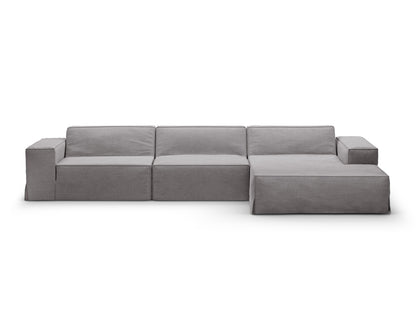 Jodie Modular Corner Sofa, 4 Seats, 284x162 cm — Warm grey / Right