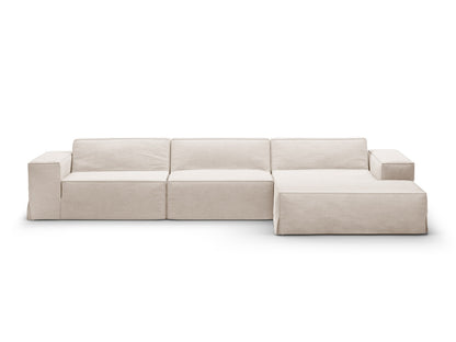 Jodie Modular Corner Sofa, 4 Seats, 284x162 cm — Beige / Right