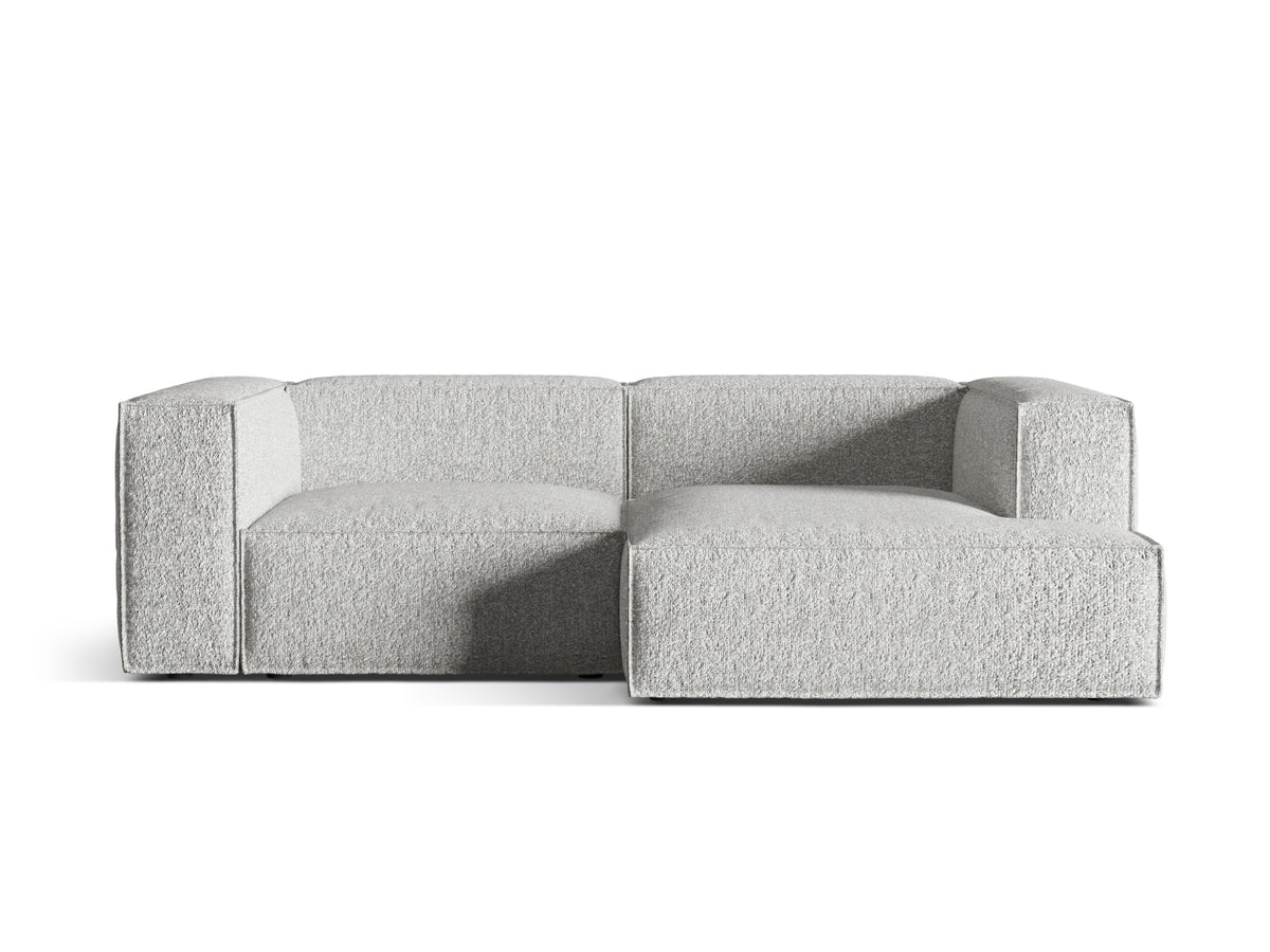 Nuria Modular Corner Sofa, 3 Seats, 252x147 cm — Silver / Right