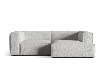 Nuria Modular Corner Sofa, 3 Seats, 252x147 cm — Silver / Right