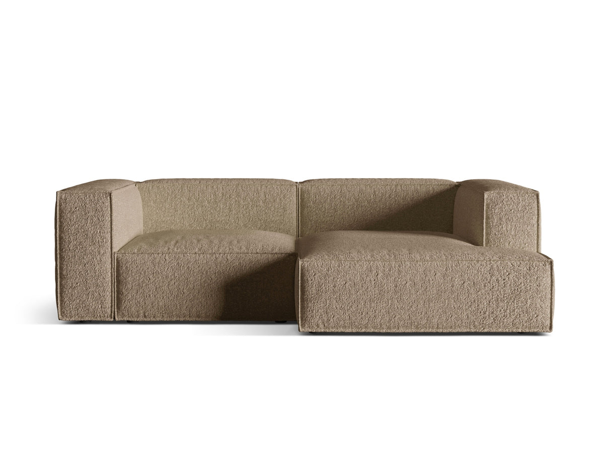 Nuria Modular Corner Sofa, 3 Seats, 252x147 cm — Cappuccino / Right
