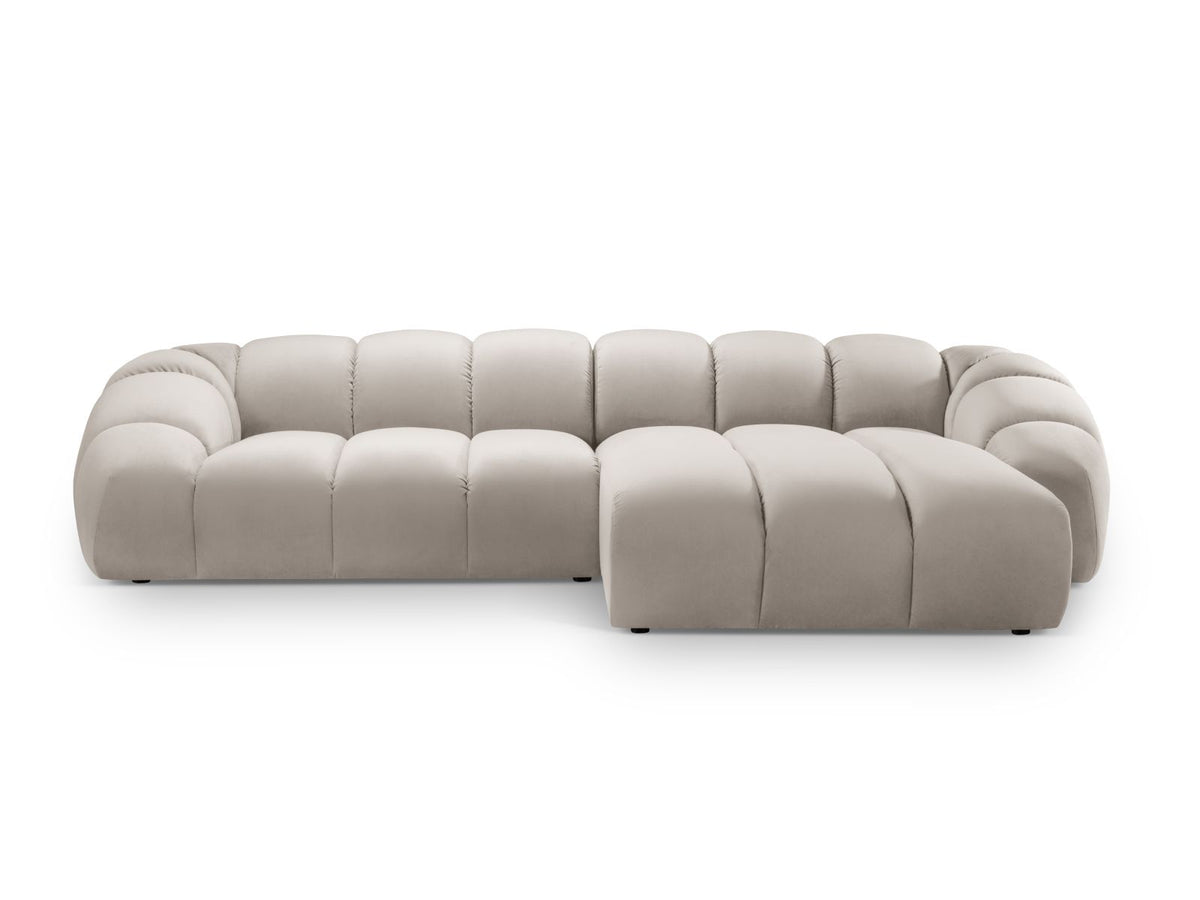 Diana Corner Sofa, 4 Seats, 334x182 cm — Beige / Right