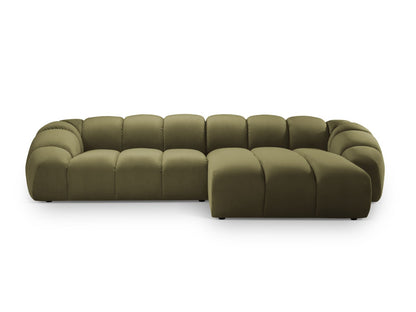 Diana Corner Sofa, 4 Seats, 334x182 cm — Green / Right