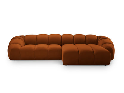 Diana Corner Sofa, 4 Seats, 334x182 cm — Terracotta / Right