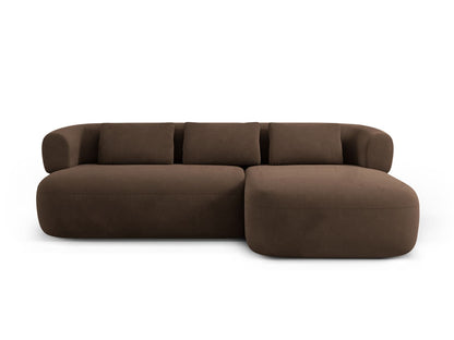 Jenny Corner Sofa, 5 Seats, 225x145 cm — Chocolate / Right