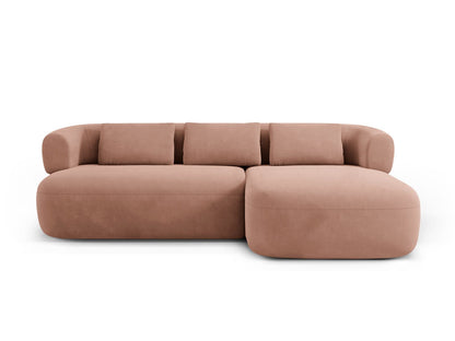 Jenny Corner Sofa, 5 Seats, 225x145 cm — Pink / Right