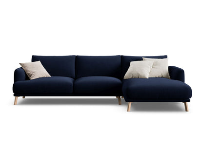 Naomi Corner Sofa, 4 Seats, 285x170 cm — Royal Blue / Right