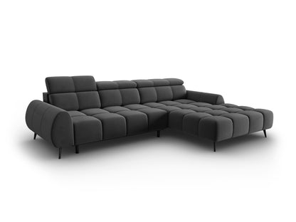 Alyse Electric Corner Sofa, 5 Seats, 295x188 cm — Grey / Right