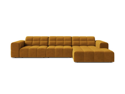 Jennifer Corner Sofa, 4 Seats, 294x167 cm — Yellow / Right