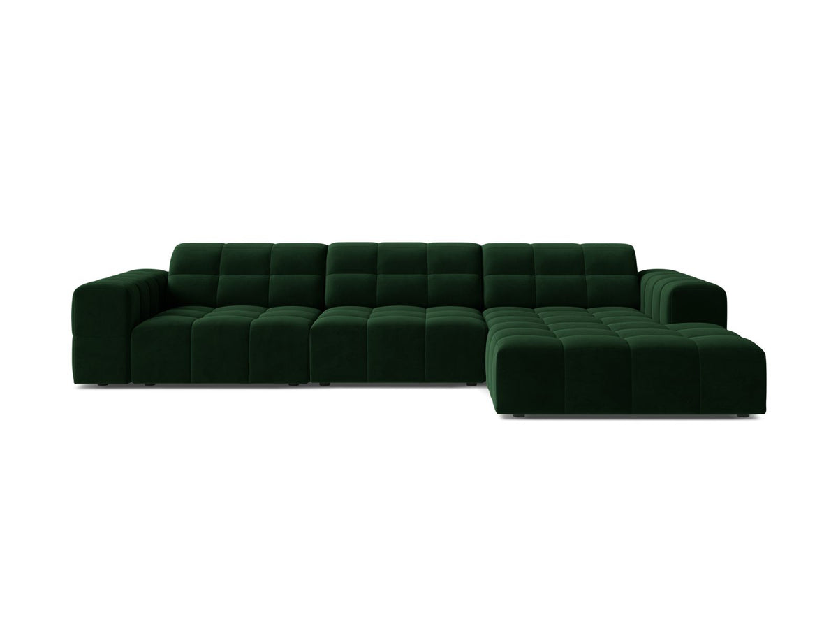 Jennifer Corner Sofa, 4 Seats, 294x167 cm — Bottle Green / Right