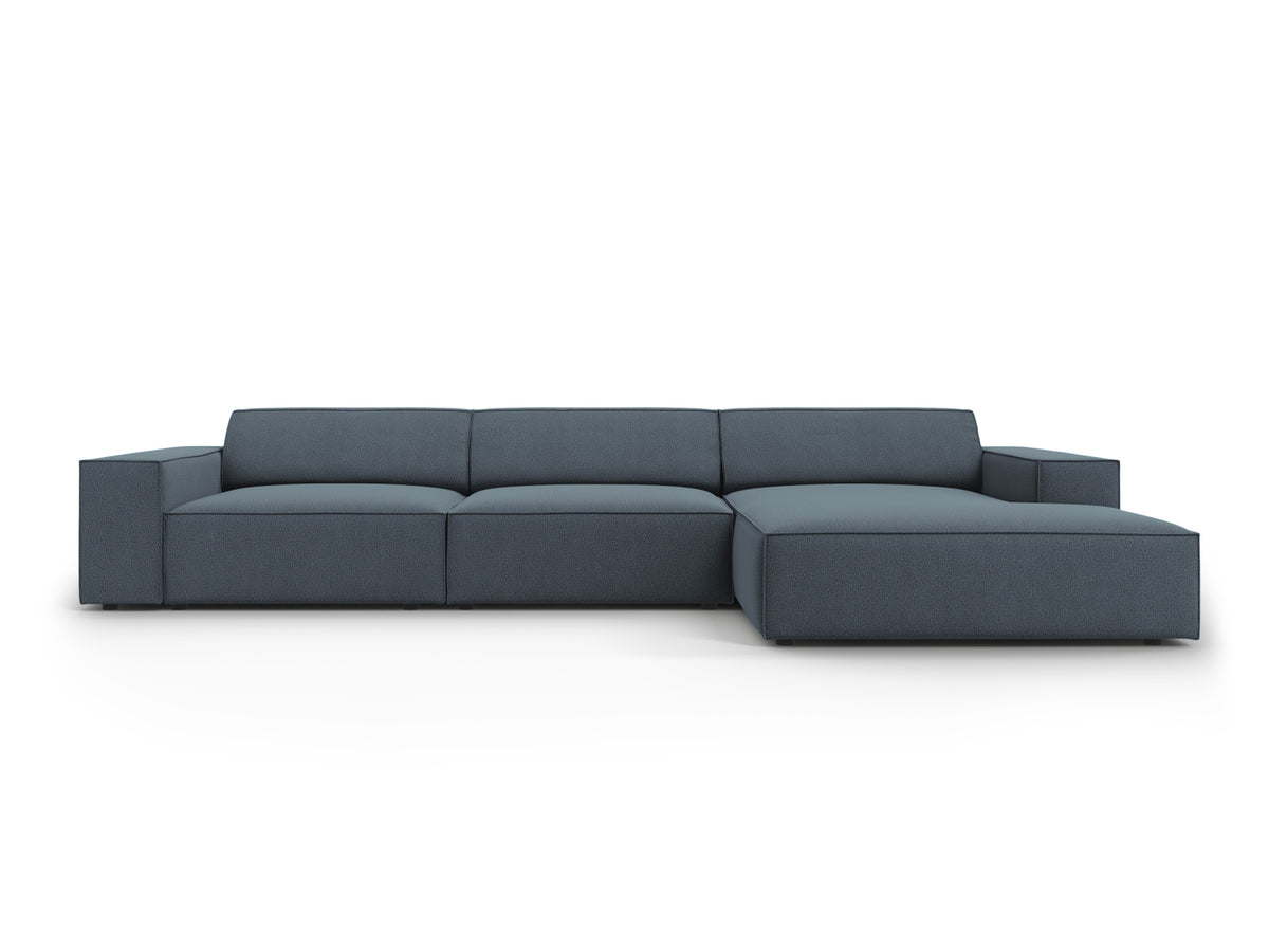 Jodie Corner Sofa, 4 Seats, 284x162 cm — Blue / Right