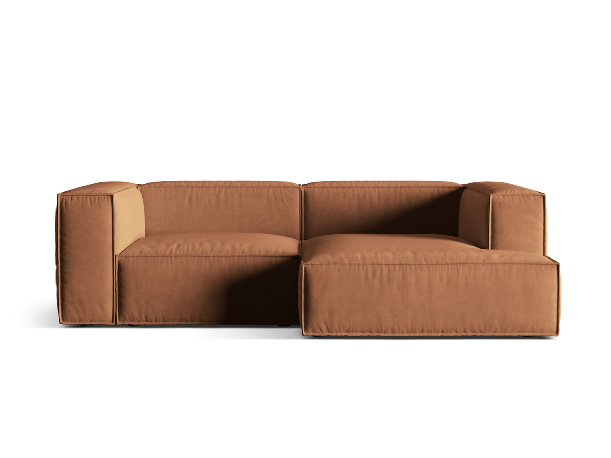 Nuria Modular Corner Sofa, 3 Seats, 252x147 cm — Honey / Right