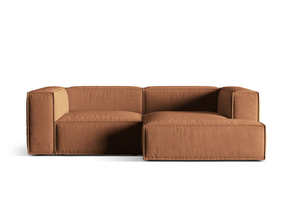 Nuria Modular Corner Sofa, 3 Seats, 252x147 cm — Honey / Right