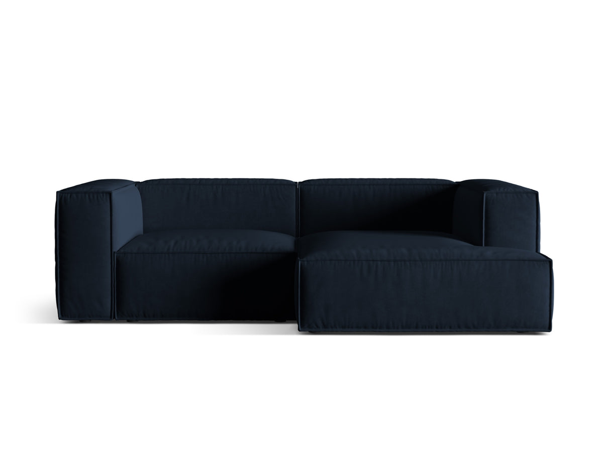 Nuria Modular Corner Sofa, 3 Seats, 252x147 cm — Dark Blue / Right