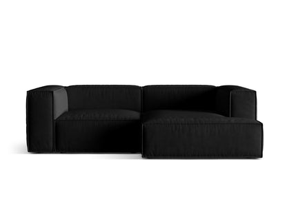 Nuria Modular Corner Sofa, 3 Seats, 252x147 cm — Black / Right