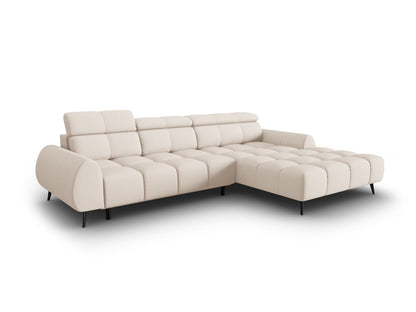 Alyse Electric Corner Sofa, 5 Seats, 295x188 cm — Light Beige / Right