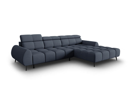 Alyse Electric Corner Sofa, 5 Seats, 295x188 cm — Dark Blue / Right