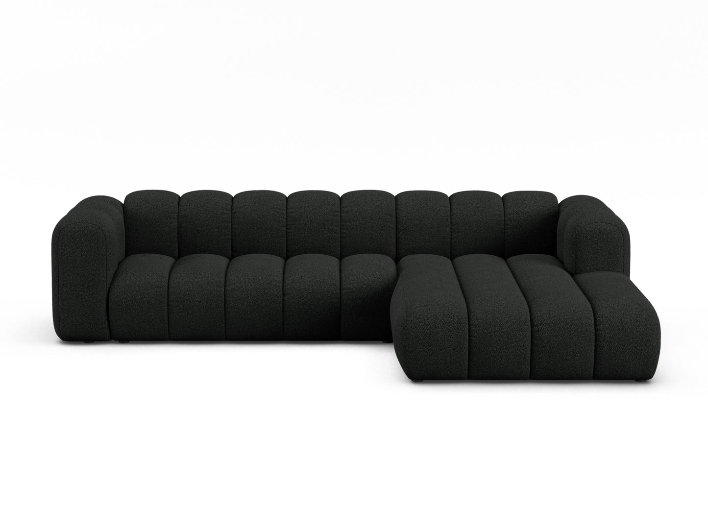 Lupine Modular Corner Sofa, 4 Seats — Black / Right