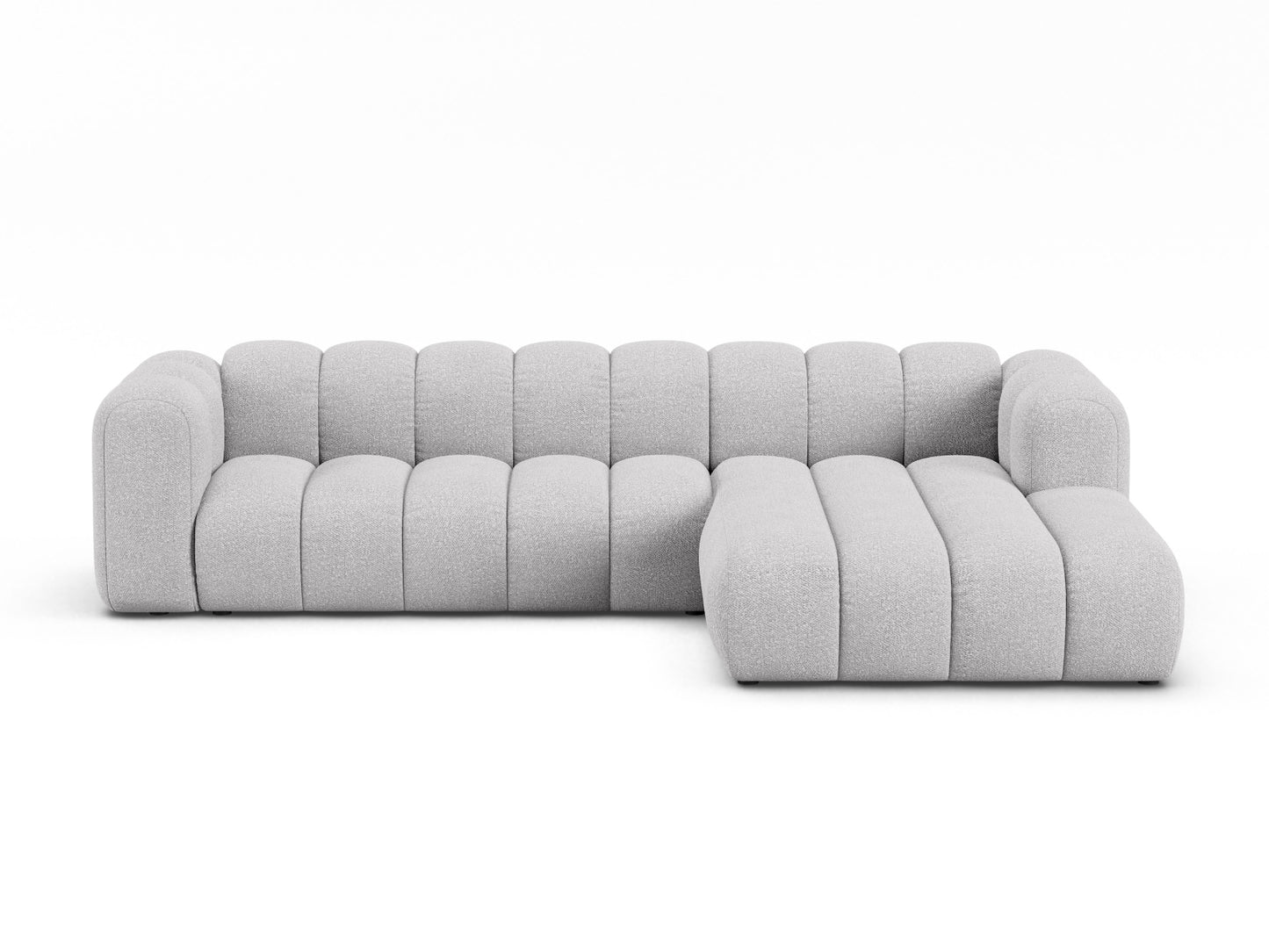 Lupine Modular Corner Sofa, 4 Seats — Light Grey / Right