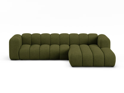 Lupine Modular Corner Sofa, 4 Seats — Dark Olive Green / Right