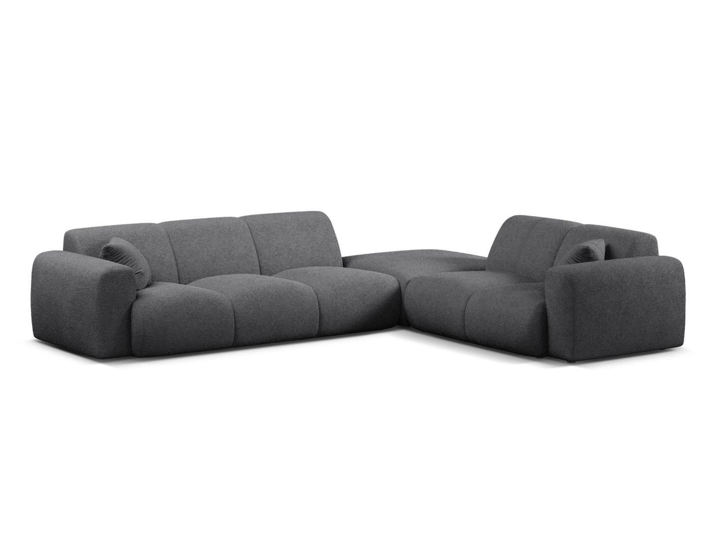 Molino Corner Sofa, 6 Seats, 315x250 cm — Dark Grey / Right