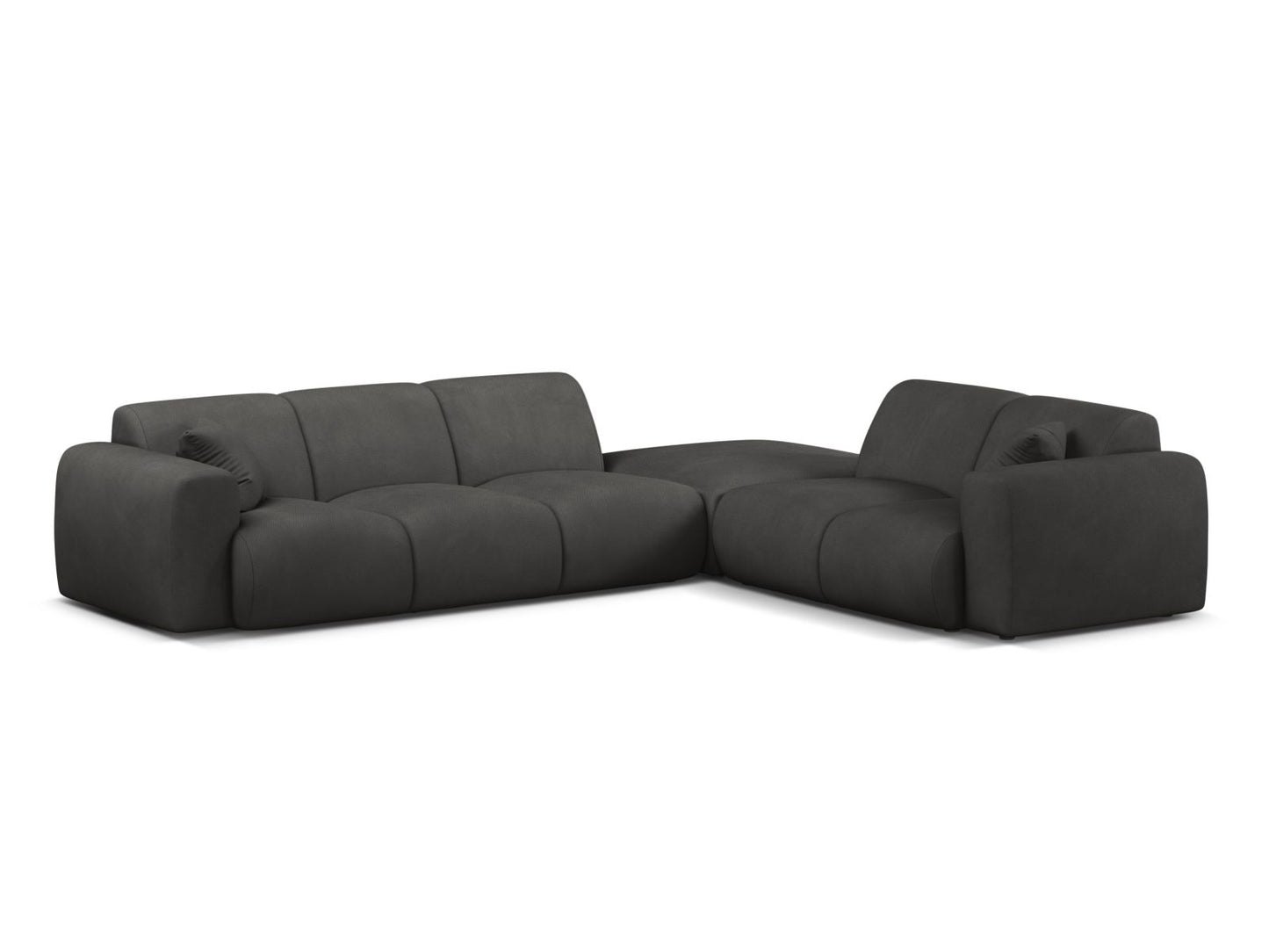 Molino Corner Sofa, 6 Seats, 315x250 cm — Dark Grey / Right