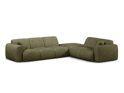 Molino Corner Sofa, 6 Seats, 315x250 cm — Light Green / Right