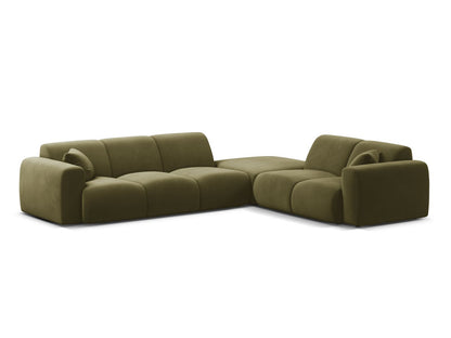 Molino Corner Sofa, 6 Seats, 315x250 cm — Light Green / Right
