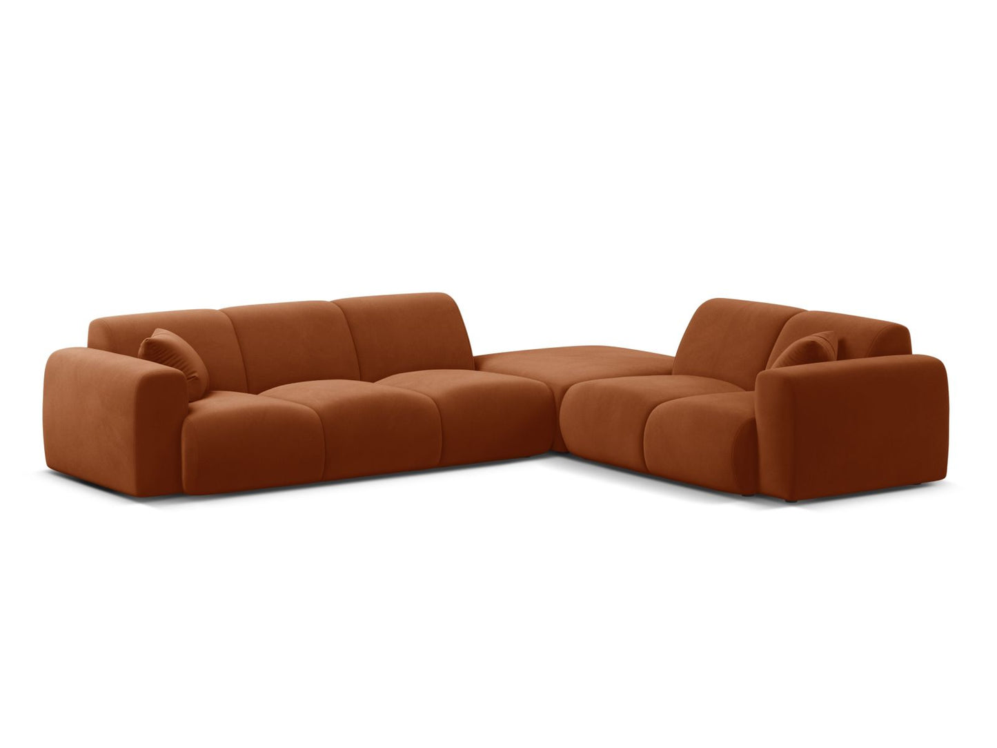 Molino Corner Sofa, 6 Seats, 315x250 cm — Terracotta / Right