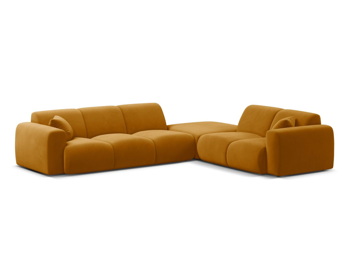 Molino Corner Sofa, 6 Seats, 315x250 cm — Yellow / Right