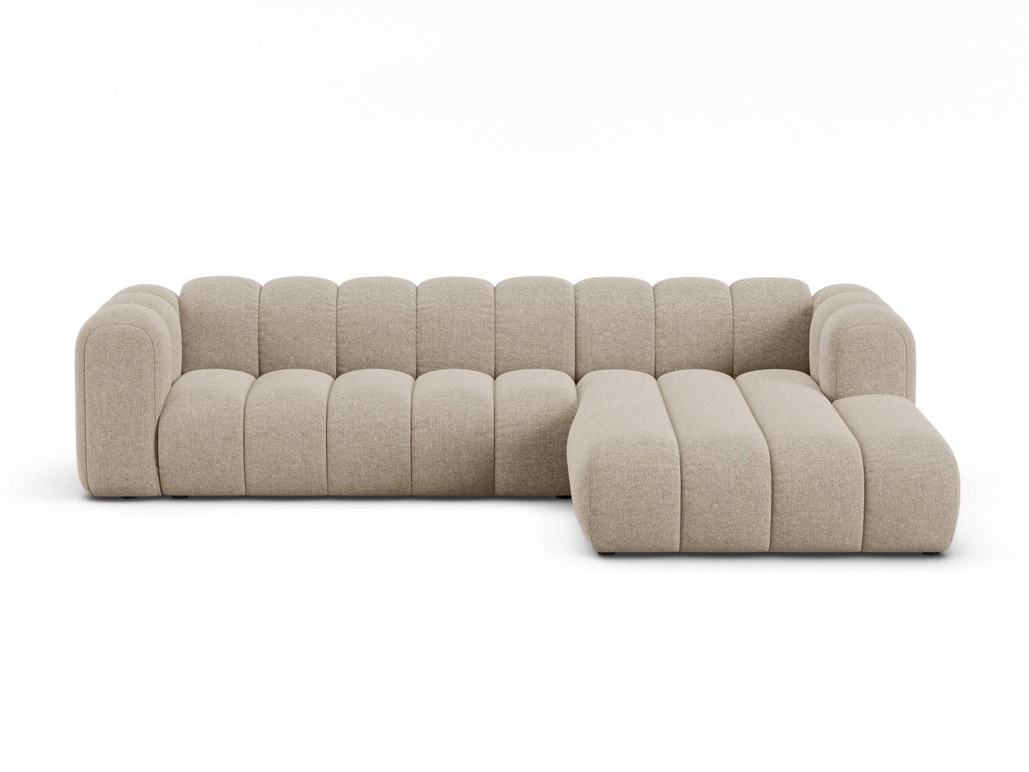 Lupine Modular Corner Sofa, 4 Seats — Dark Beige / Right