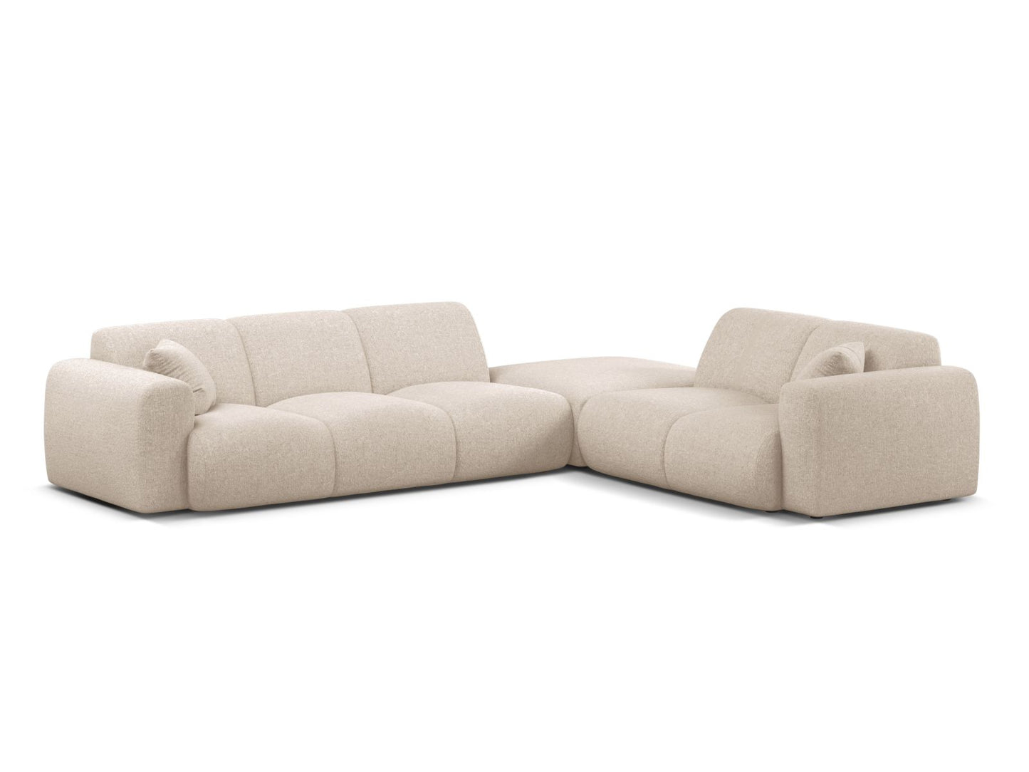 Molino Corner Sofa, 6 Seats, 315x250 cm — Light Beige / Right