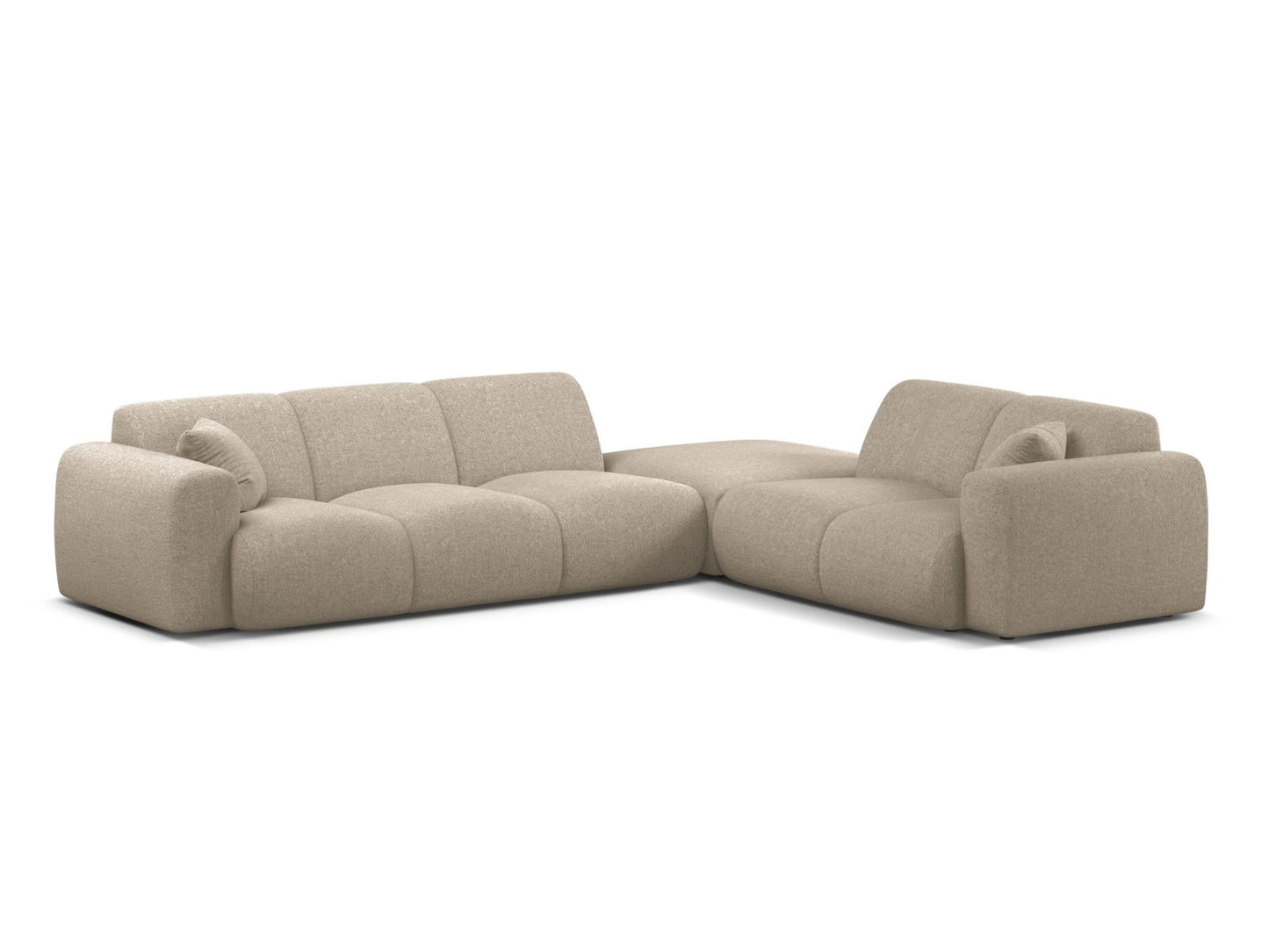 Molino Corner Sofa, 6 Seats, 315x250 cm — Dark Beige / Right