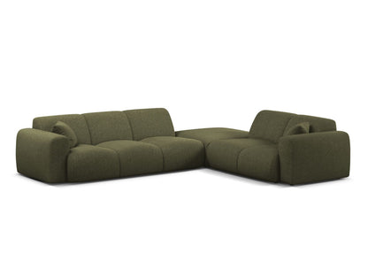 Molino Corner Sofa, 6 Seats, 315x250 cm — Green / Right
