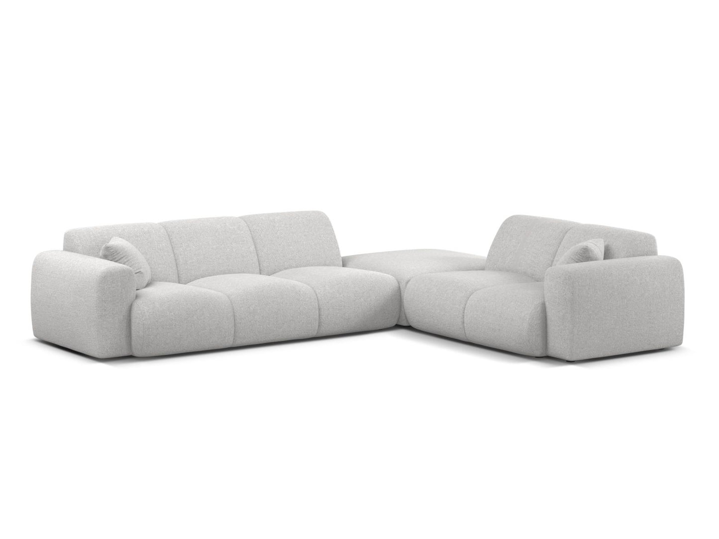 Molino Corner Sofa, 6 Seats, 315x250 cm — Silver / Right