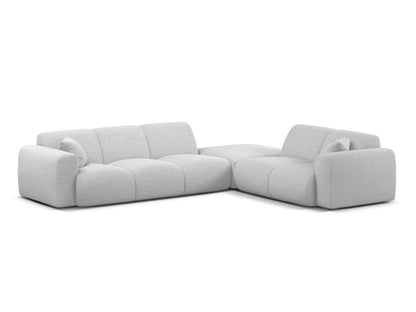 Molino Corner Sofa, 6 Seats, 315x250 cm — Silver / Right