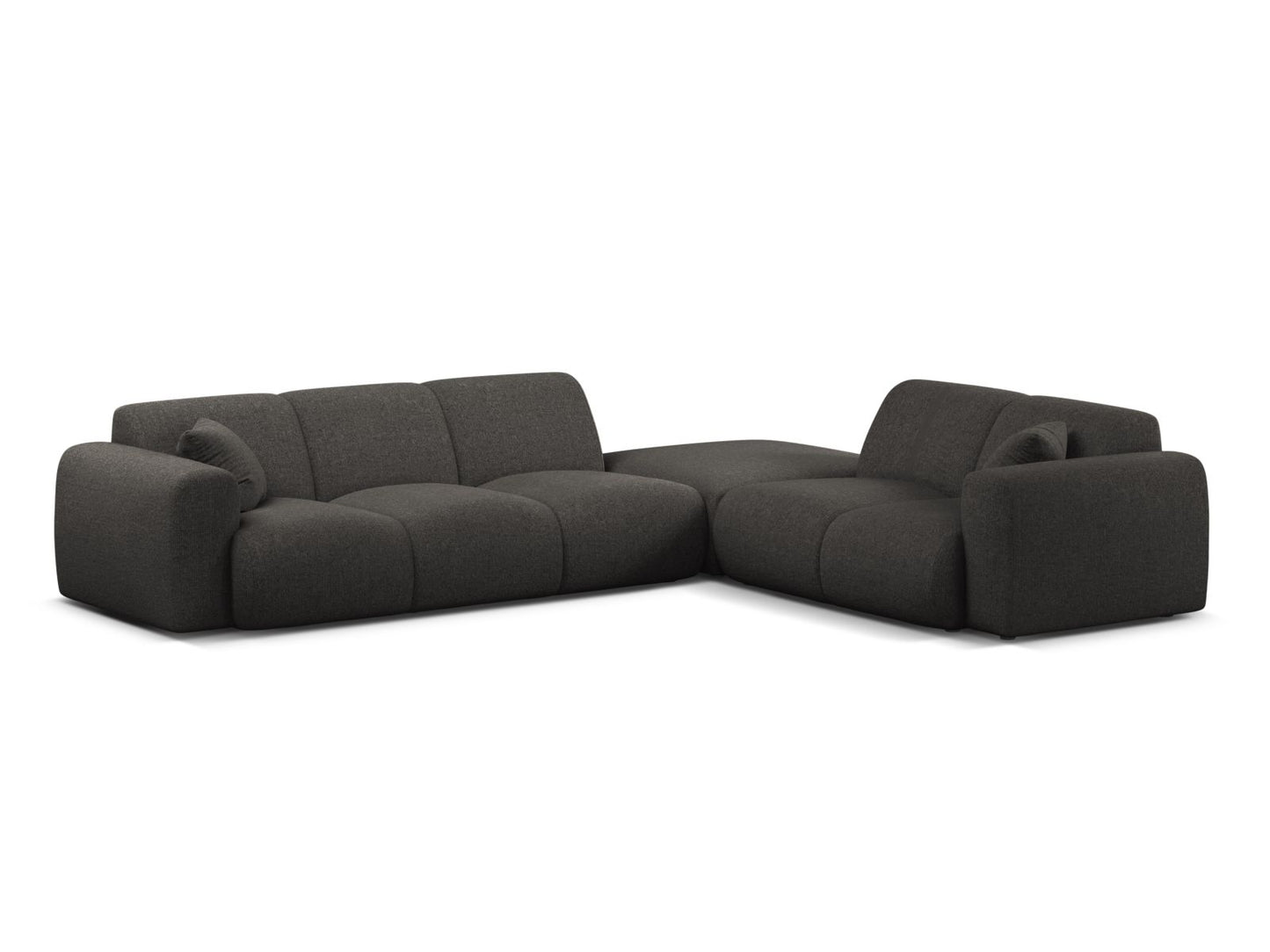 Molino Corner Sofa, 6 Seats, 315x250 cm — Dark Grey / Right