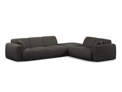 Molino Corner Sofa, 6 Seats, 315x250 cm — Dark Grey / Right